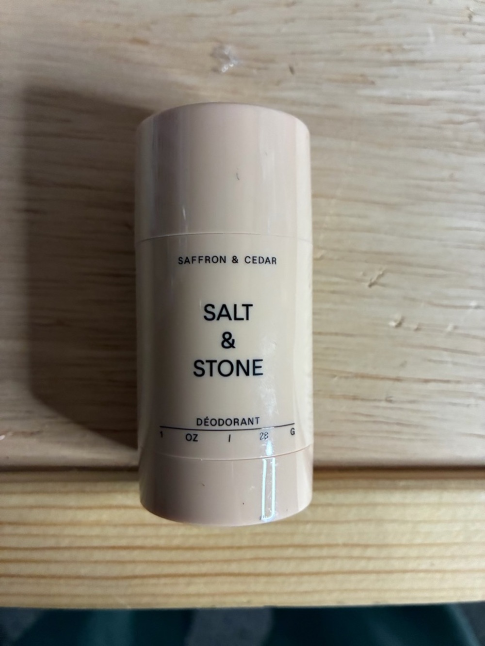 Salt & Stone Saffron & Cedar Deodorant - Pale Beige